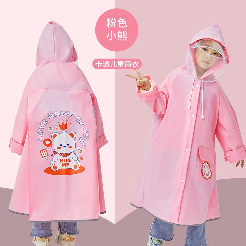 Children'S Raincoat Poncho Primary School Students Baby Riot Water Medium And Small Children Kindergarten School Boys And Girls - Image 1